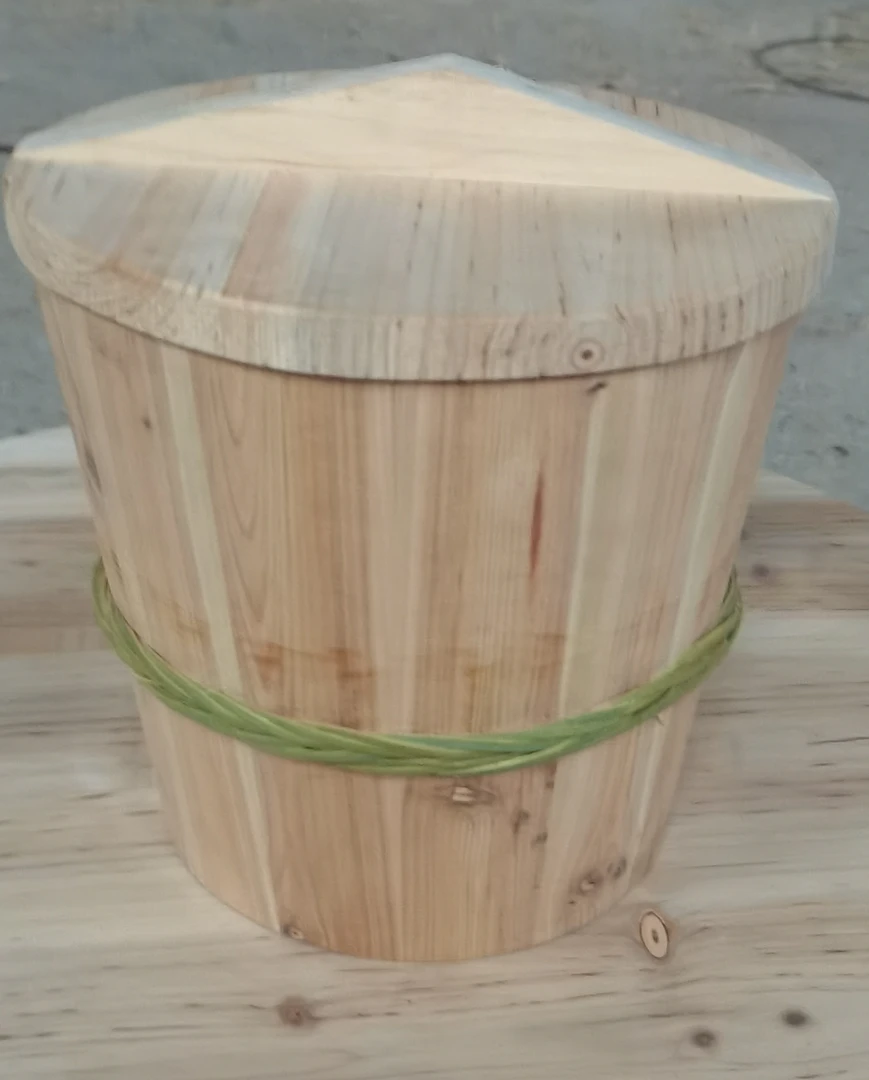 贵州杉木纯手工蒸饭桶家用商用木饭桶蒸子蒸饭器圆形木甑子木制