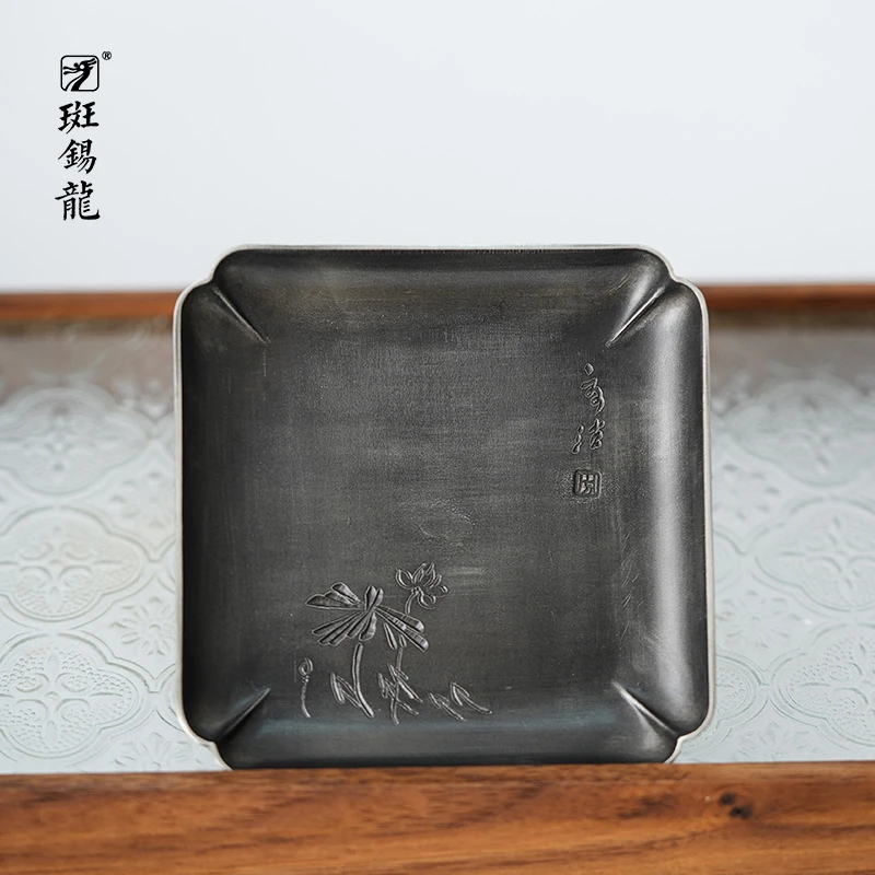 斑锡·龙【直播福利】清逸杯托复古玄默做旧手工茶道
