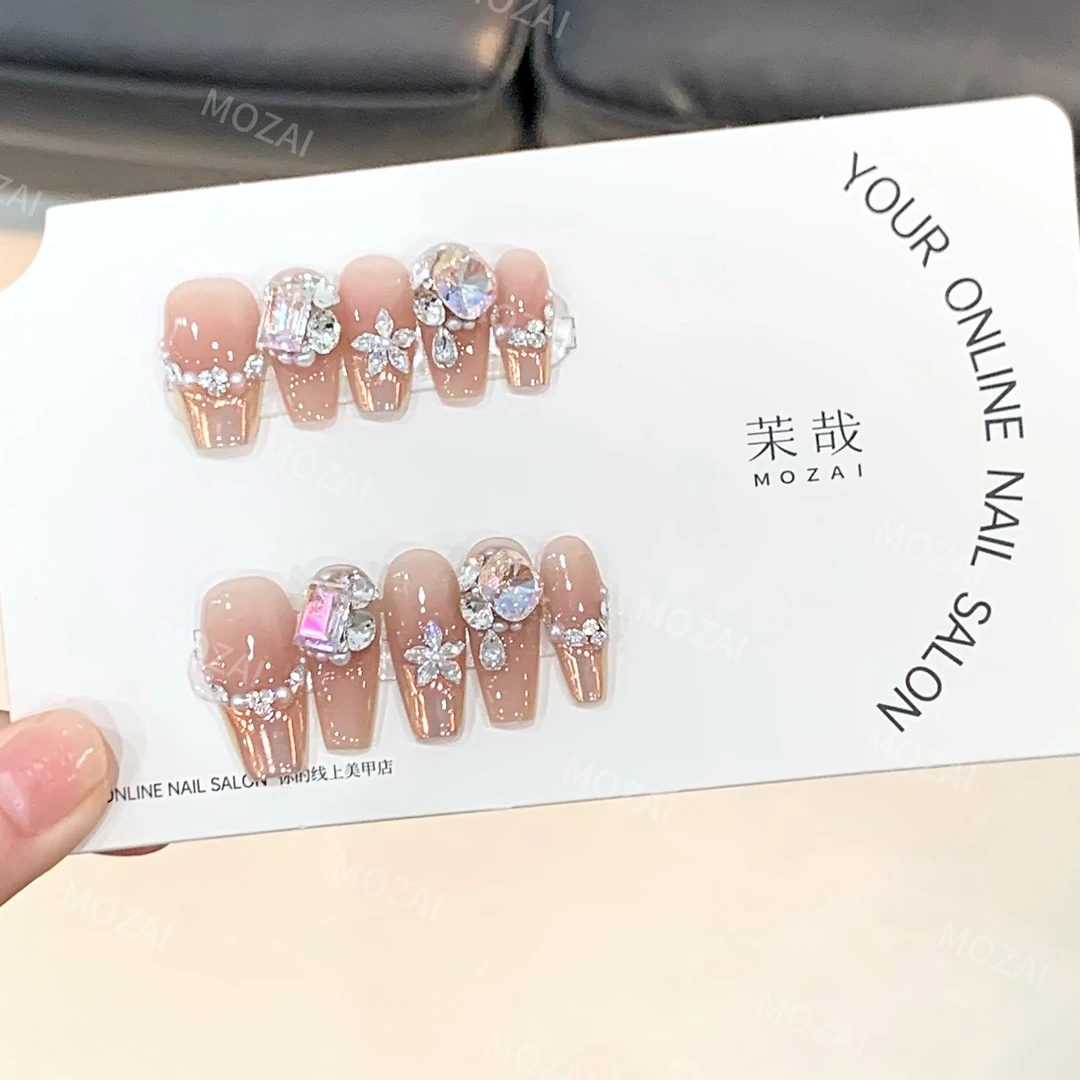 茉哉H【琳琅歌】纯手工定制美甲拆卸穿戴甲A3160