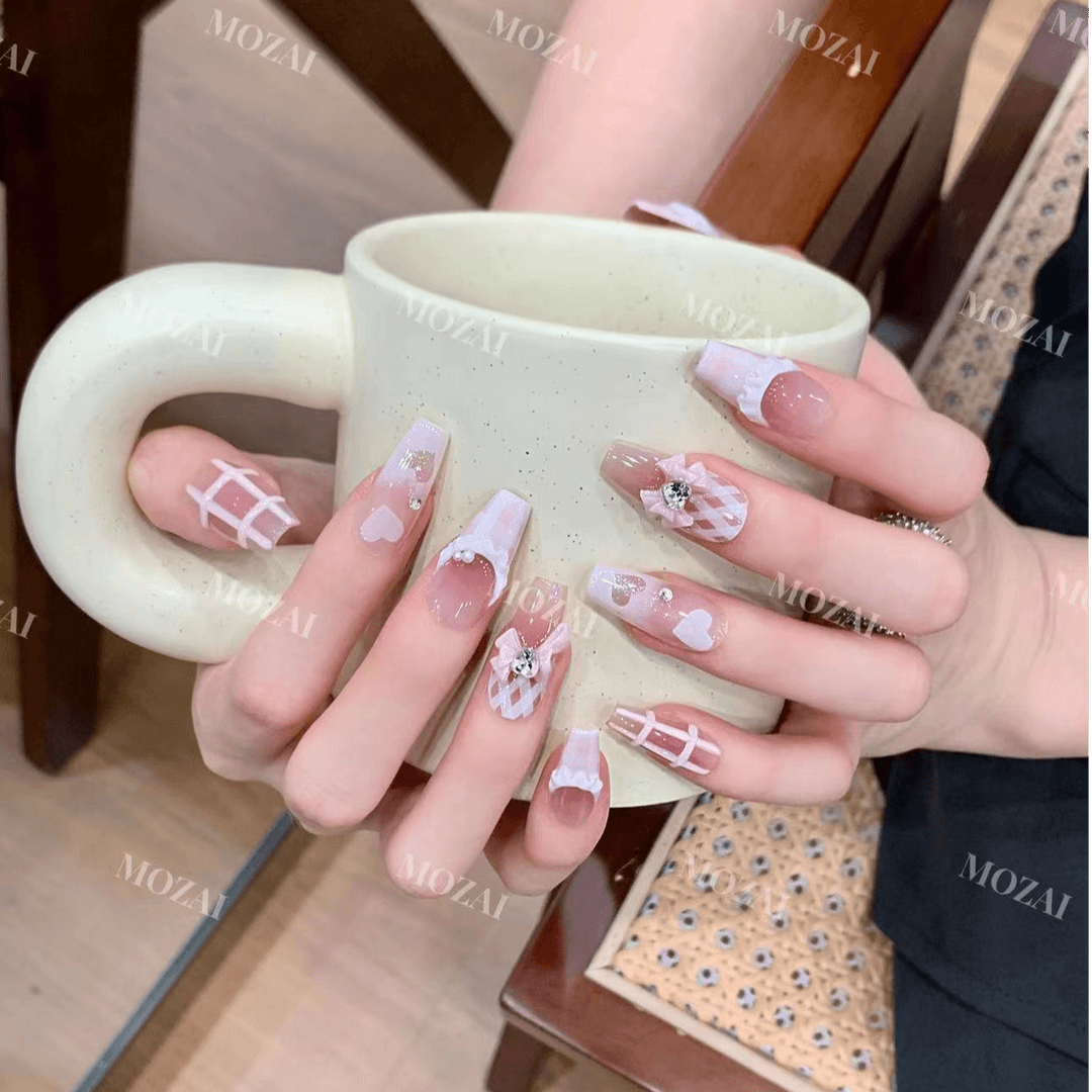 茉哉瑞瑞【心动讯号】纯手工定制美甲拆卸穿戴甲A2958/A2959/A2960r