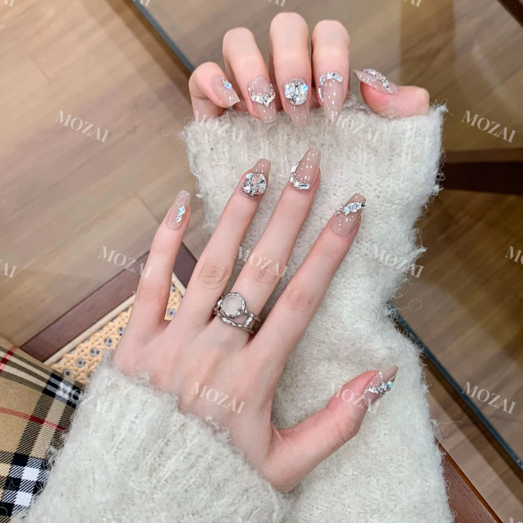 茉哉安娜【施家全华/西域公主】孤纯手工定制美甲拆卸穿戴甲A2898