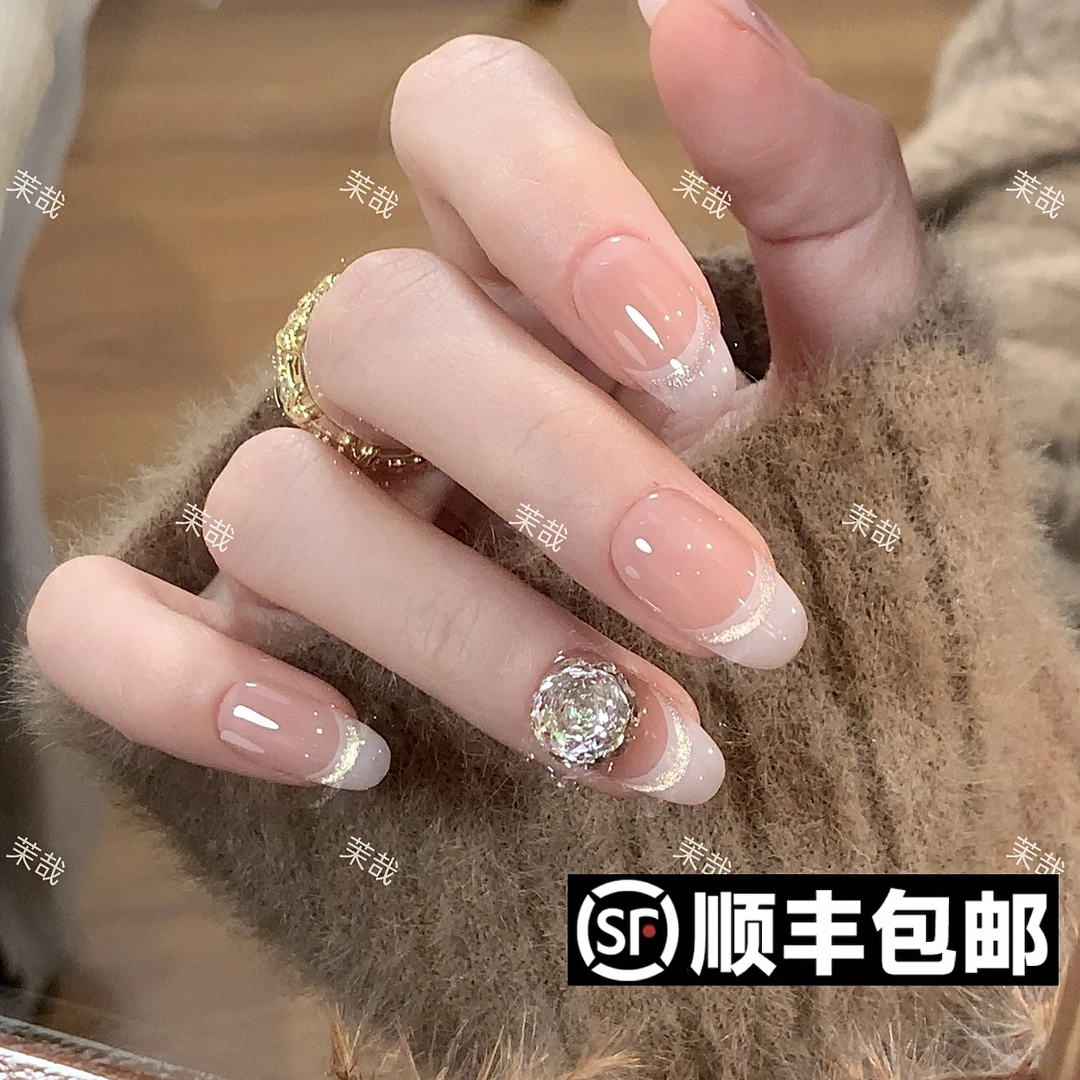 茉哉【奶油蔷薇】纯手工定制拆卸穿戴甲A3350