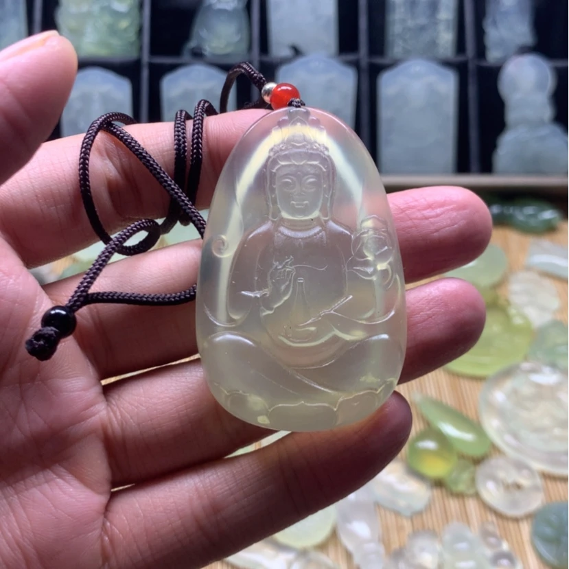 【闪购商品】蛇纹石玉颈饰合金用****5