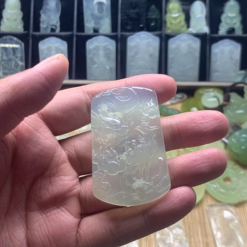 【闪购商品】蛇纹石玉颈饰合金緣****魂