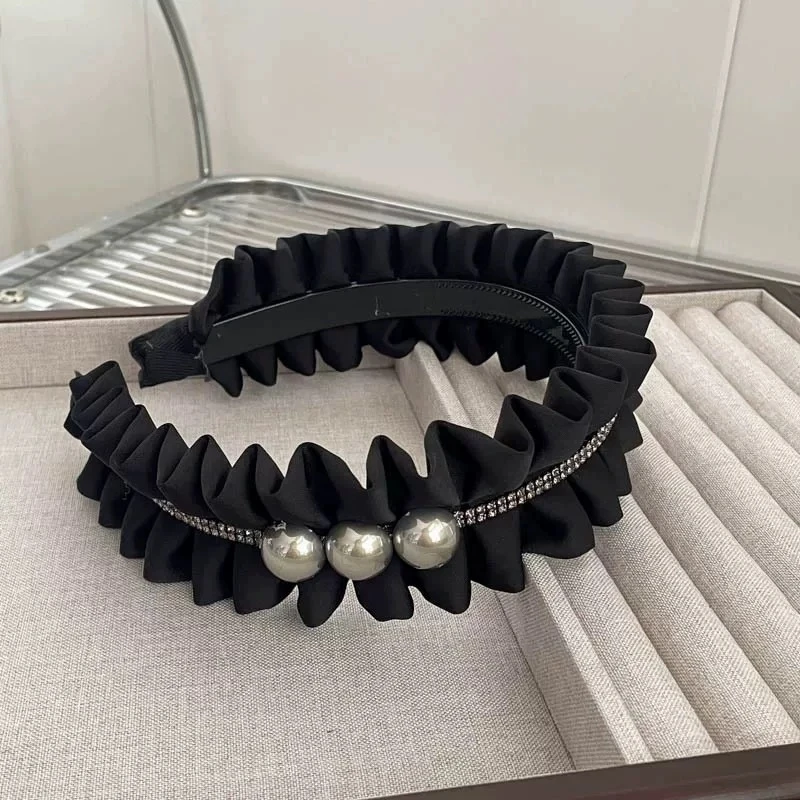 韩系复古豹纹带齿毛绒发箍防滑洗脸发卡化妆发饰头箍秋冬1516