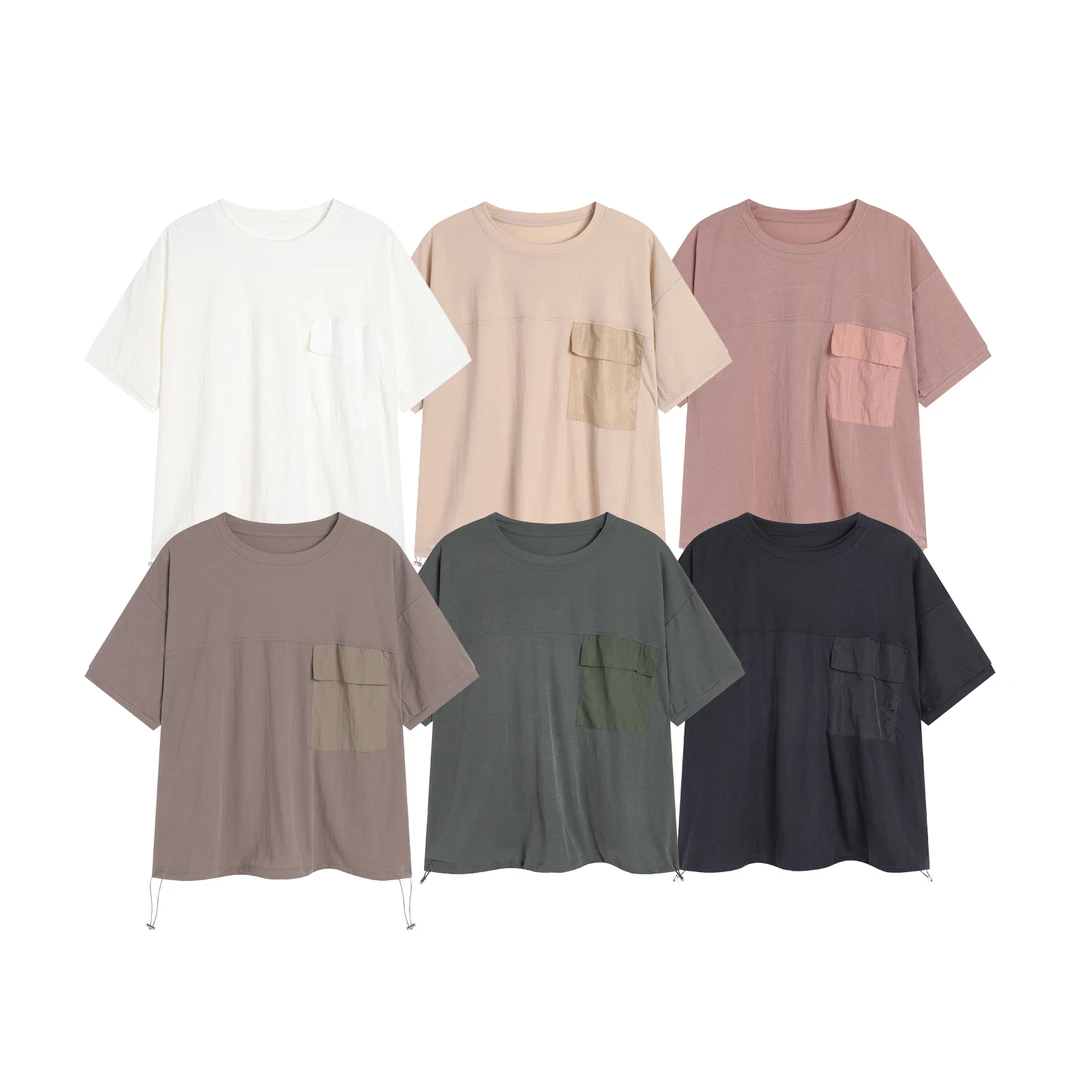 2025年新款高品铜氨宽松舒服透气凉爽宽口百搭短袖0635