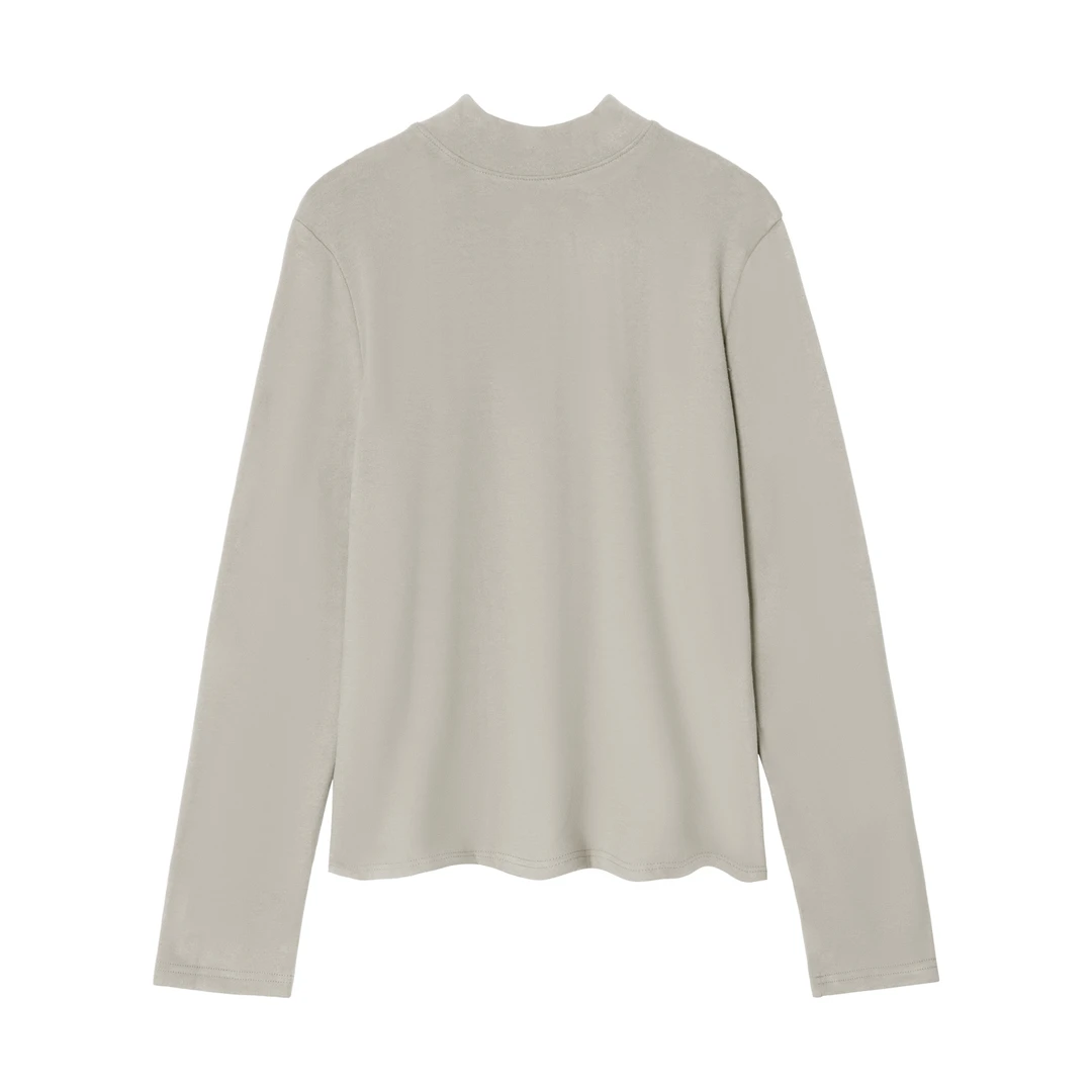 奥绒精品加绒半高领打底衫女秋冬内搭长袖上衣修身60092