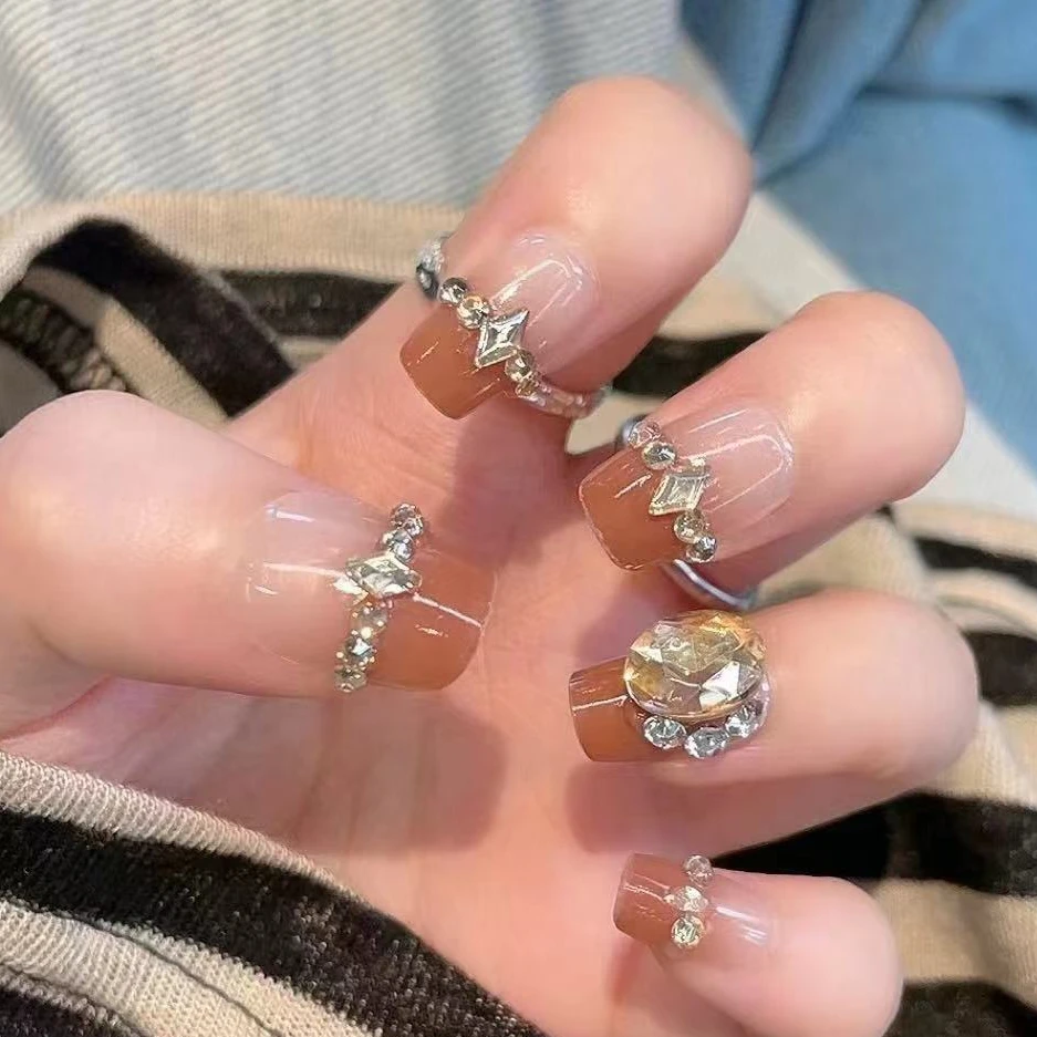 【3007号】10片装短梯纯手工穿戴美甲