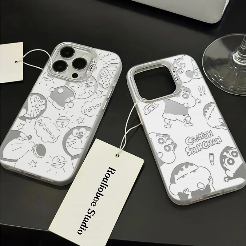 镂空叮当适用iPhone15/14/13情侣手机壳苹果vivo华为小米oppo闺蜜