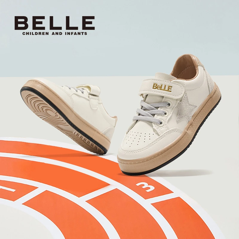 BELLE/百丽童鞋德训鞋春秋板鞋学院休闲风男女童中大童鞋子BLL022