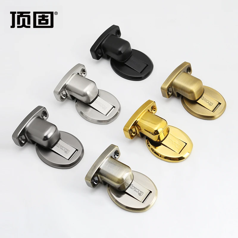 顶固门吸隐形磁吸锌合金品牌金色开门安装品质推拉门地吸闭门器