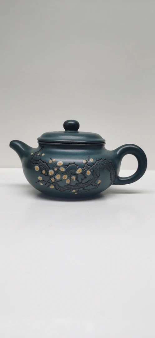 曹秀芬 一厂墨绿泥 仿古壶 220CC（142）