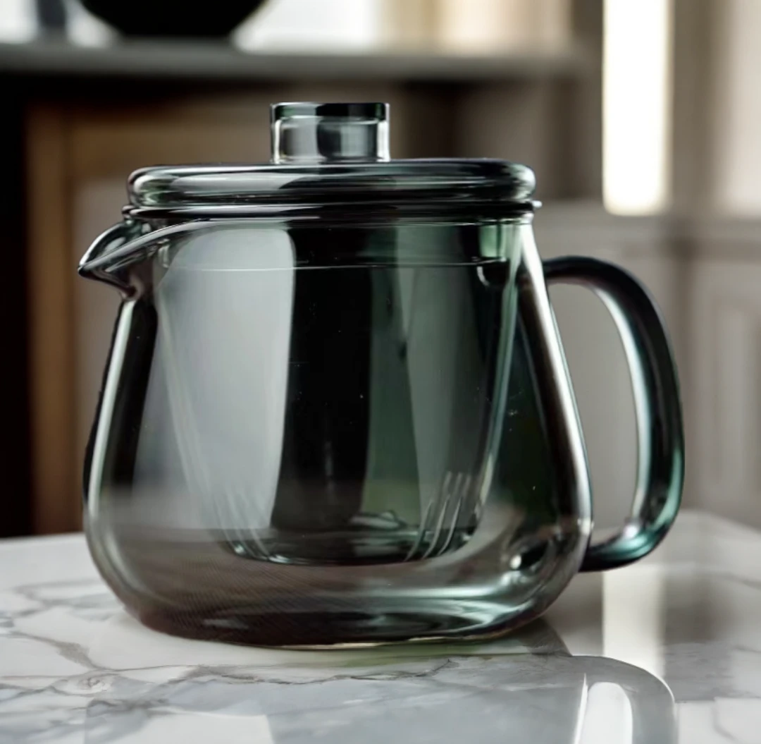 家用高硼硅玻璃茶具企鹅壶花茶壶加厚过滤煮茶器耐高温家用泡茶杯