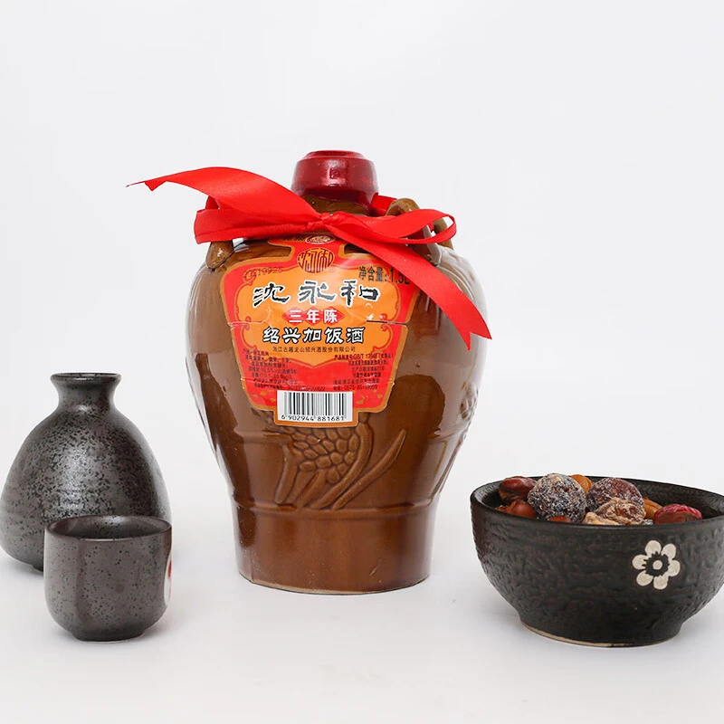 古越龙山沈永和坛装三年 1.5L 单瓶纯粮坛装绍兴酒经典古法半干型