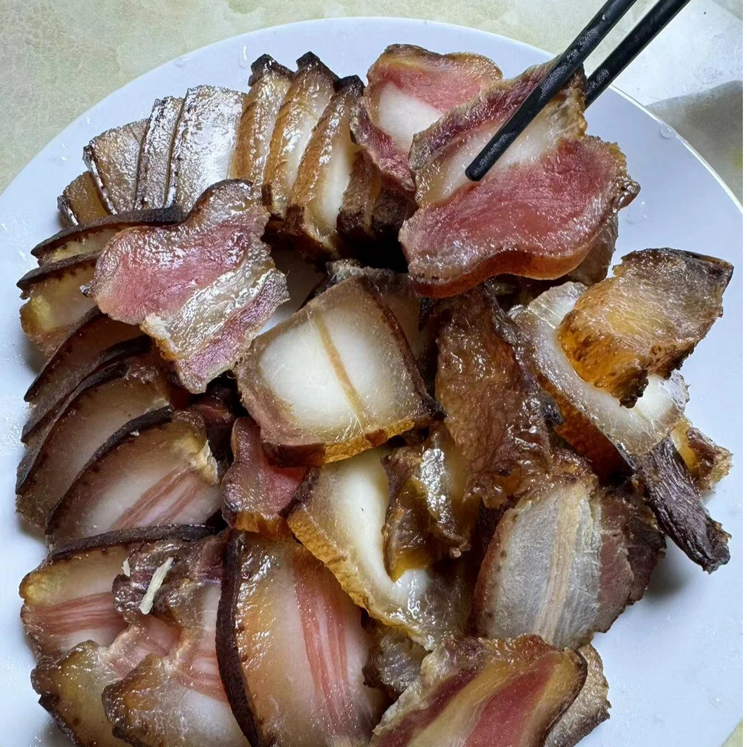 土猪肉五花老腊肉湖南湘西农家自制烟熏腊肠风干湖南腊肉好吃