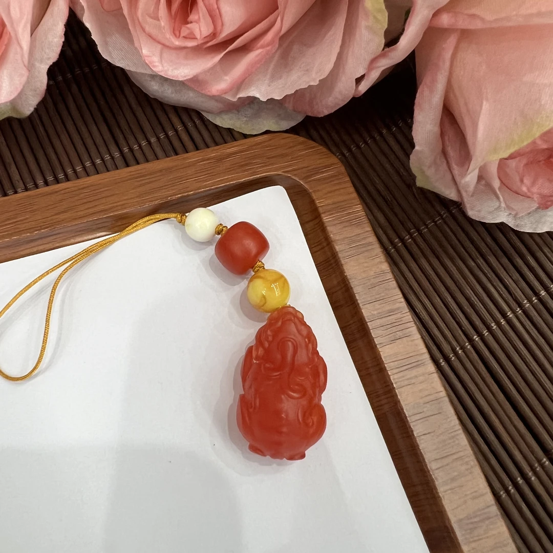 高定珠宝老蜡貔貅扣ZX624S88