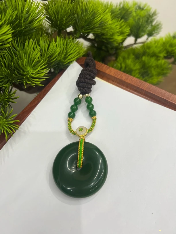 高定珠宝碧玉平安扣HF186S0018