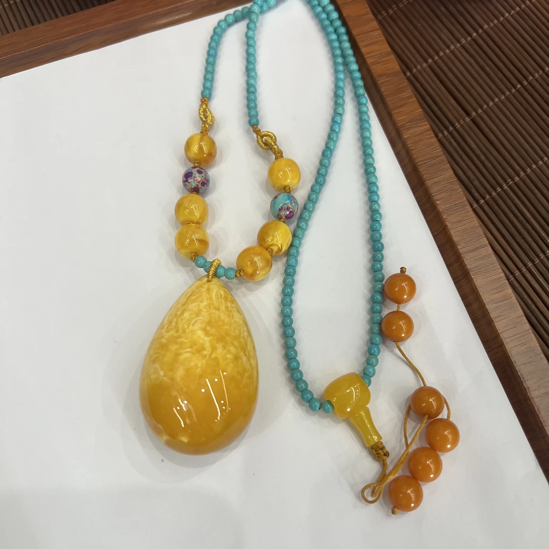 高定珠宝蜜蜡项链ZX620S098