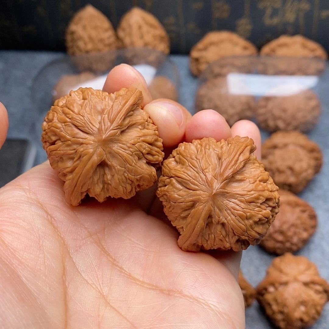 文玩核桃把件山地磨盘37全品