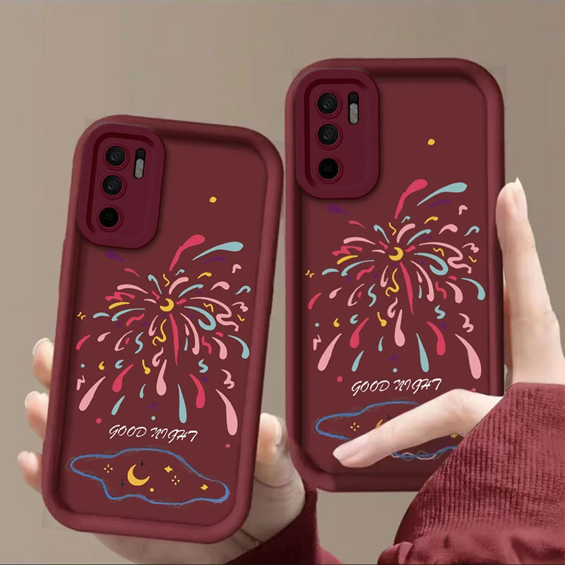 绽放烟花红米NOTE10 5G手机壳NOTE10PRO 5G天眼防摔全包潮