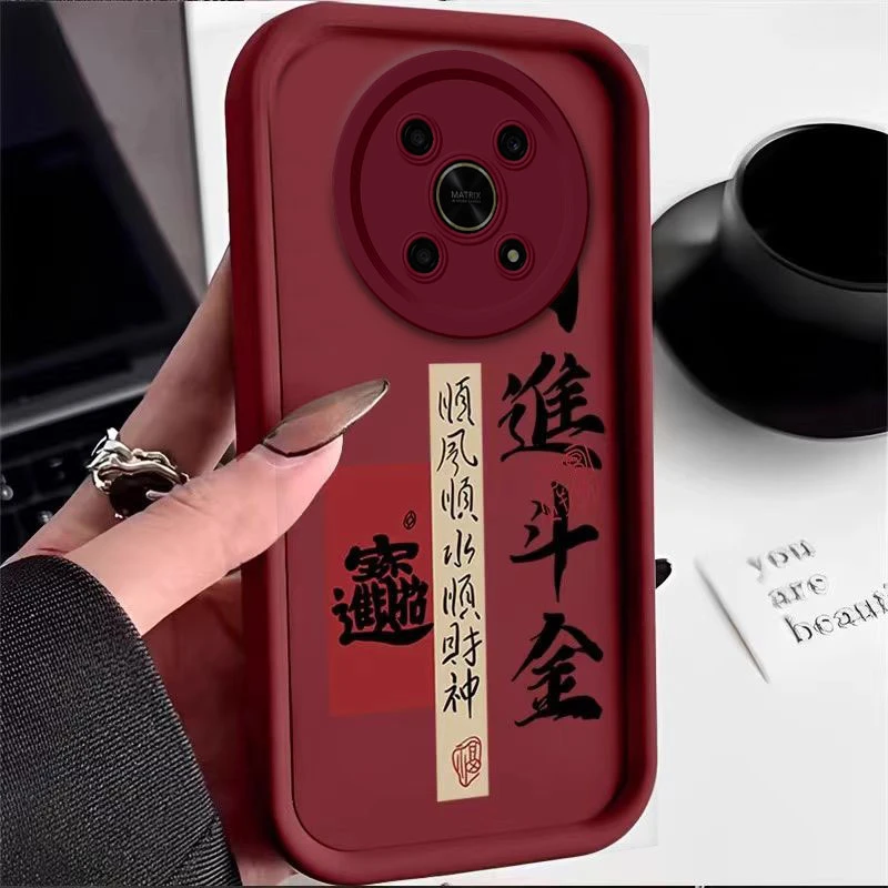 日进斗金荣耀X30手机壳X30I天眼防摔全包磨砂软创意潮牌ins