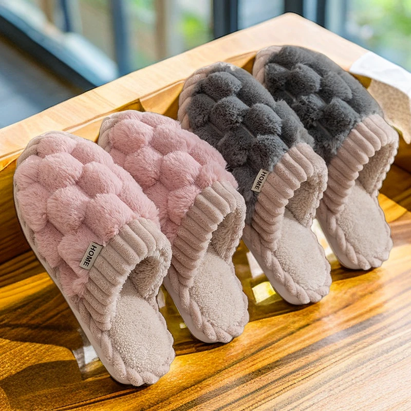 棉拖鞋女款秋冬季2025新款居家家用防滑保暖网红情侣棉拖鞋男冬天