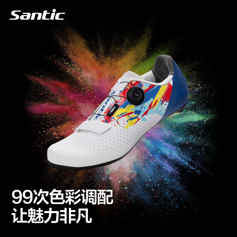 Santic/森地客 男女公路骑行锁鞋 专业自行车动感单车鞋毕加索2.0
