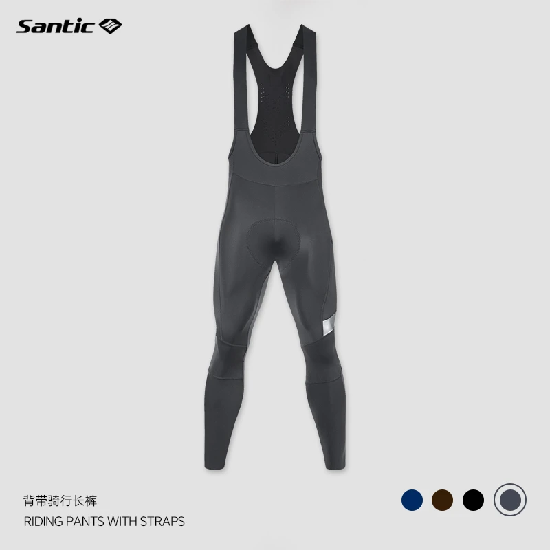 Santic/森地客骑行背带裤男 骑行长裤秋季薄款公路车单车裤 沐途