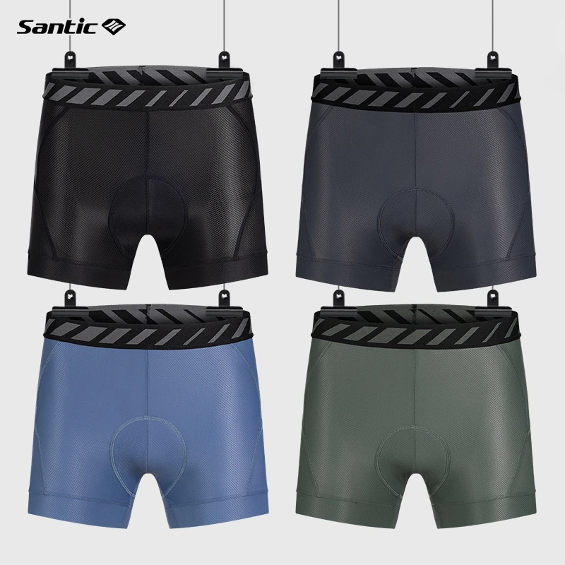 Santic/森地客24年春夏新款骑行内裤男款减震坐垫骑行内搭裤 元郎
