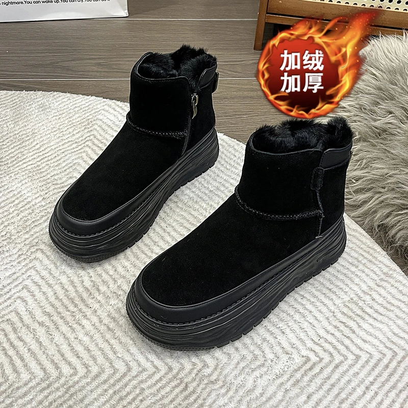 【燕子专享】短筒雪地靴秋冬雪地靴时尚休闲厚底雪地靴YN030