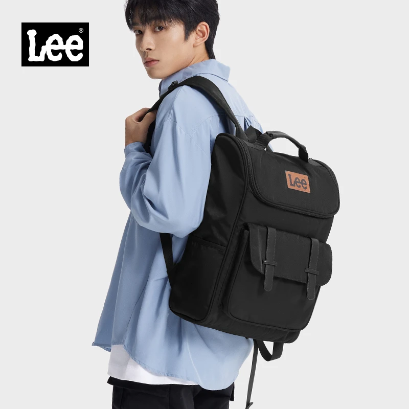Lee双肩包男士2025新款户外大容量旅行包女轻便休闲徒步登山背包