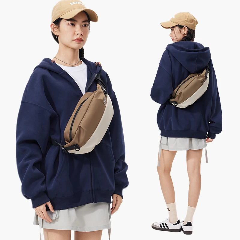 Lee潮牌男士胸包骑行街头日系户外斜挎包女韩版百搭时尚单肩包ins