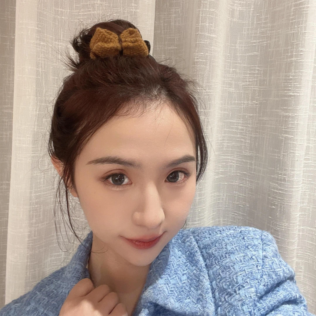 发夹网红简约ins发夹蝴蝶结丸子头抓夹气质百搭
