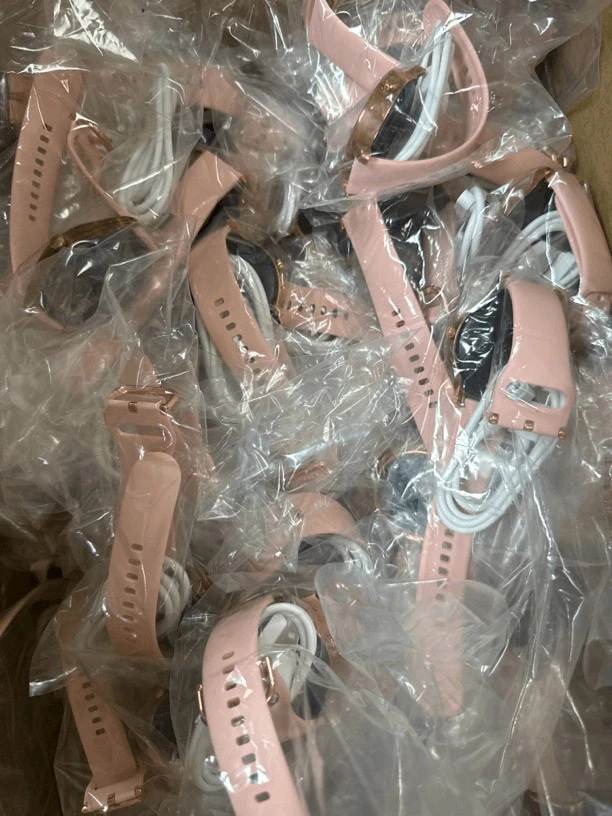 准新品  【H-0267】粉色裸包电子女士手表