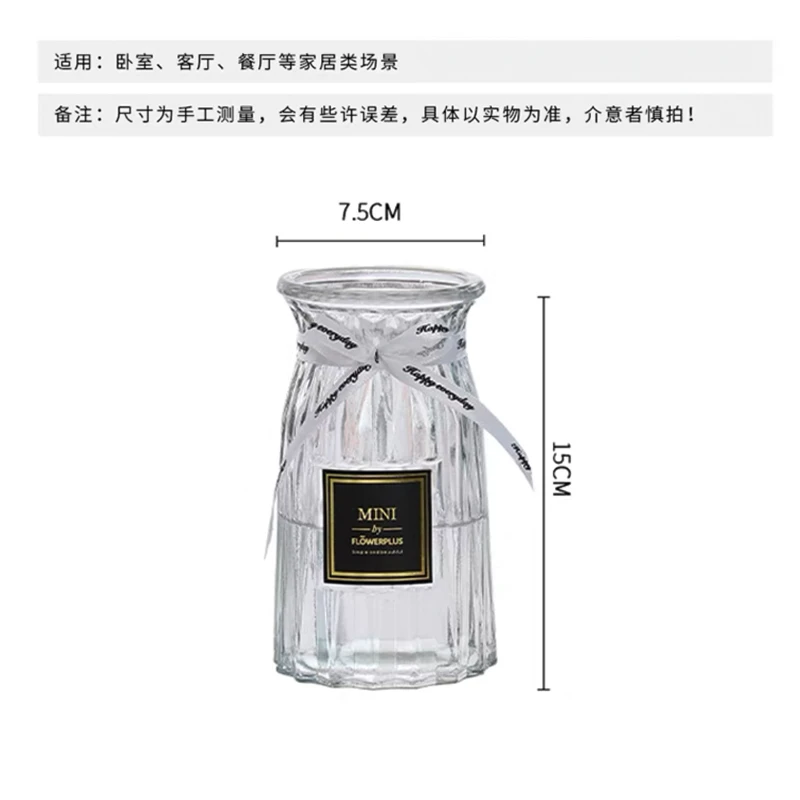 玻璃花瓶透明北欧ins风创意水培绿植花瓶