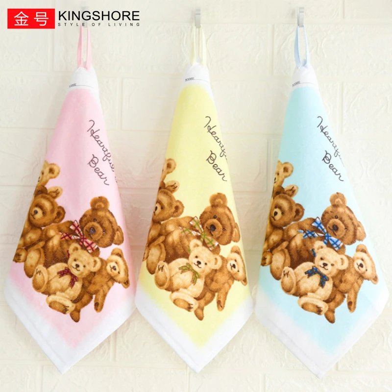 金号纯棉小毛巾擦手巾帕挂绳擦手布方巾卫生间四方形正方形吸水