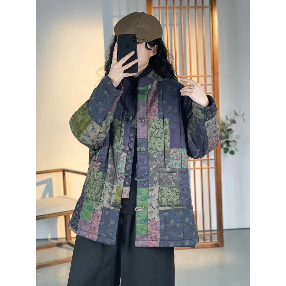 8585秋冬新款时尚气质显瘦遮肉洋气休闲女加厚宽松韩版小棉袄外套