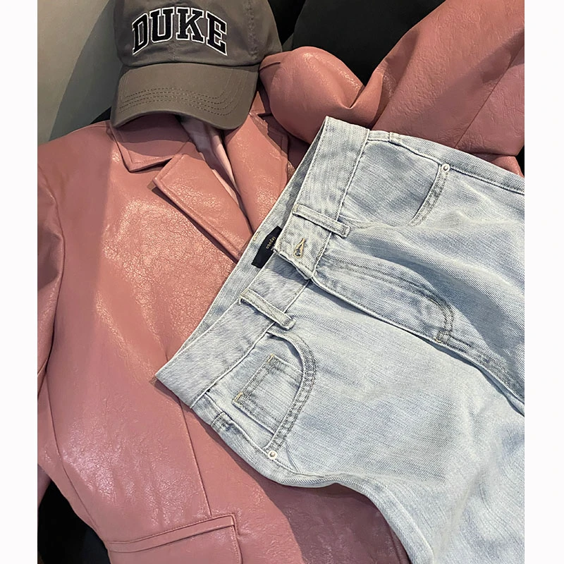 请叫我大韩 《沙漠玫瑰》粉色高级感外套秋季新款西装松皮衣5246