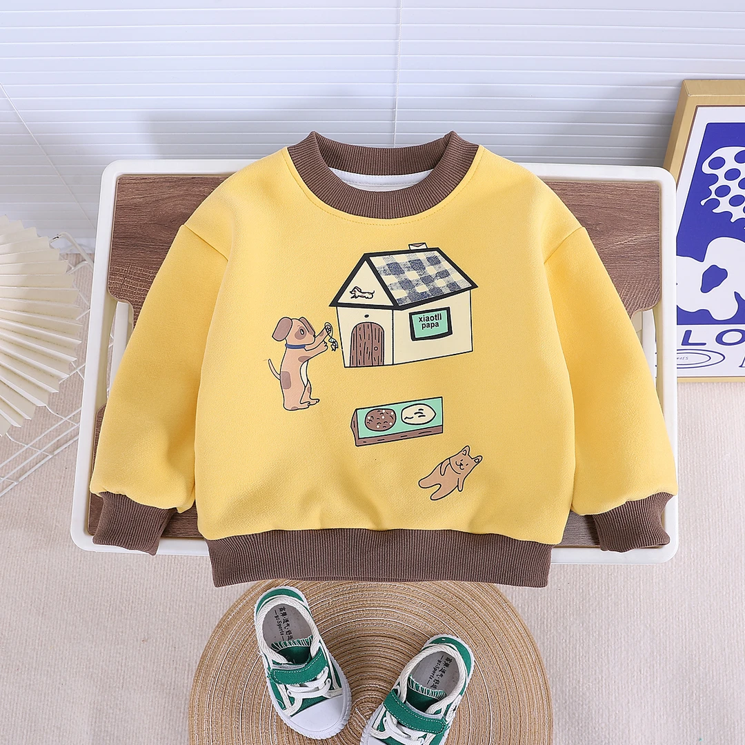 XTLL-春秋男女童卫衣2024洋气时髦新款儿童装休闲宝宝衣服