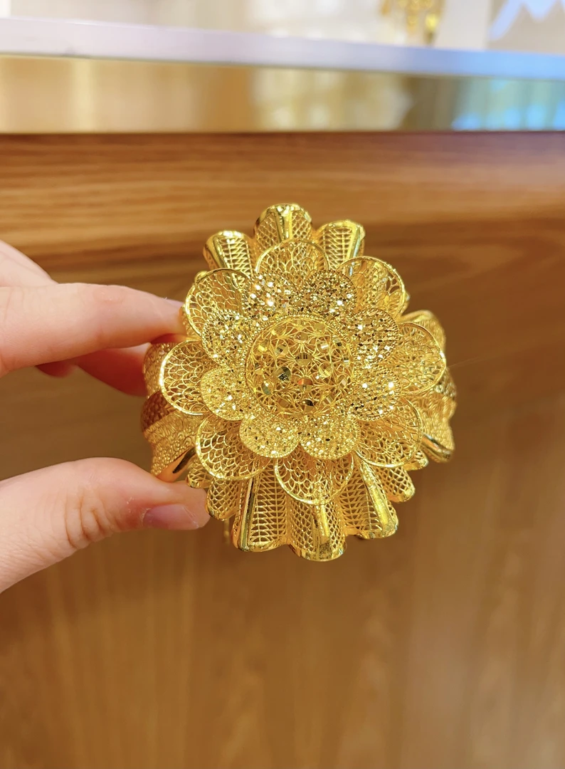 足金手镯40.70克（670/克）开口 实心 手镯