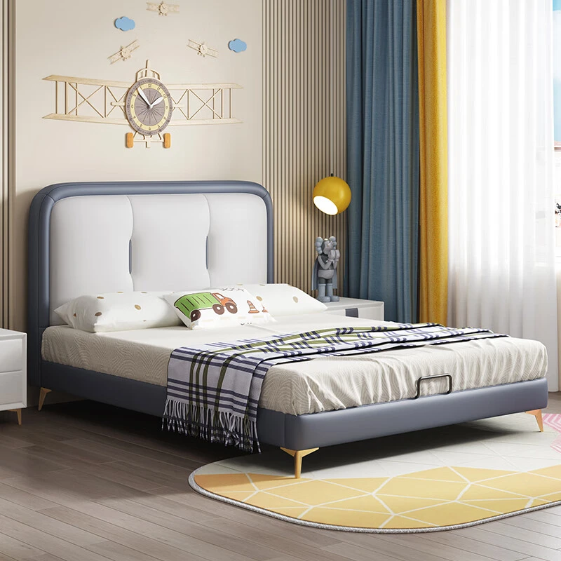 儿童床女孩子公主床床1.5米x2米家用卧室储物大床儿童房软包床