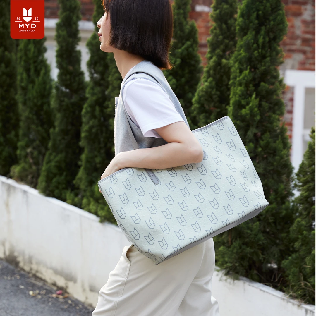 托特包女大学生大容量印花通勤时尚百搭简约硬挺手提单肩包电脑包