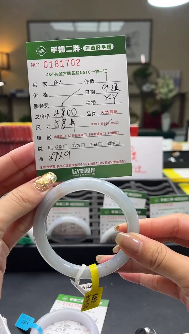 【闪购商品】翡翠手镯未镶嵌多人