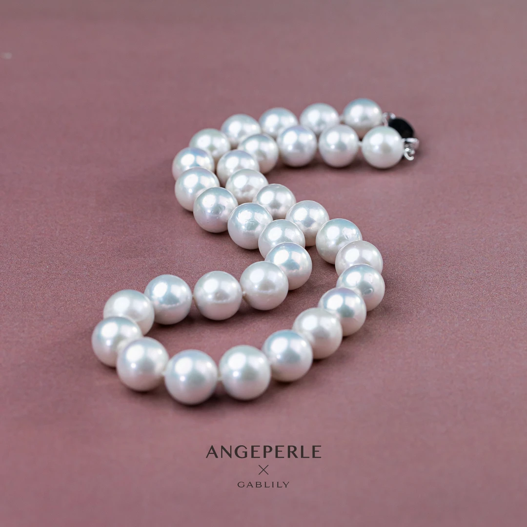 珈白丽【玉总专属】淡水珍珠珈白丽S925银珍珠项链8.5-10.5mm经典款