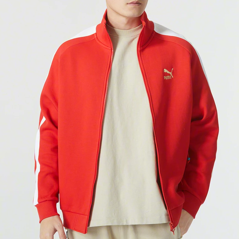 PUMA彪马跑步运动服男上衣2024新款休闲外套针织健身夹克625831