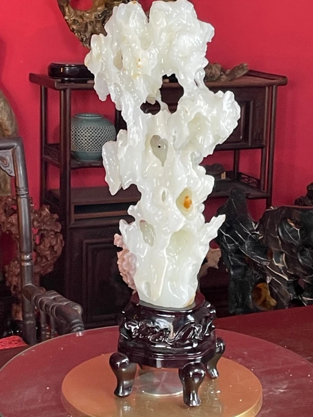 付米链接太湖石摆件直播间实物为准一物一拍中式家居太湖石摆件