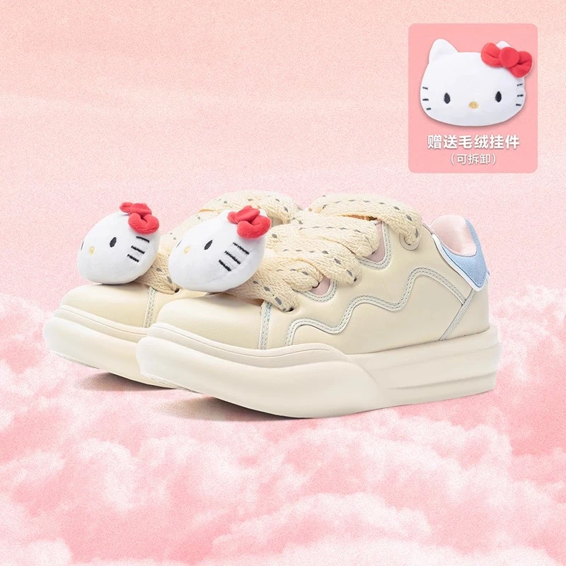 2024年冬春爆款HelloKitty猫小众泡芙百搭学生运动休闲滑板鞋子女
