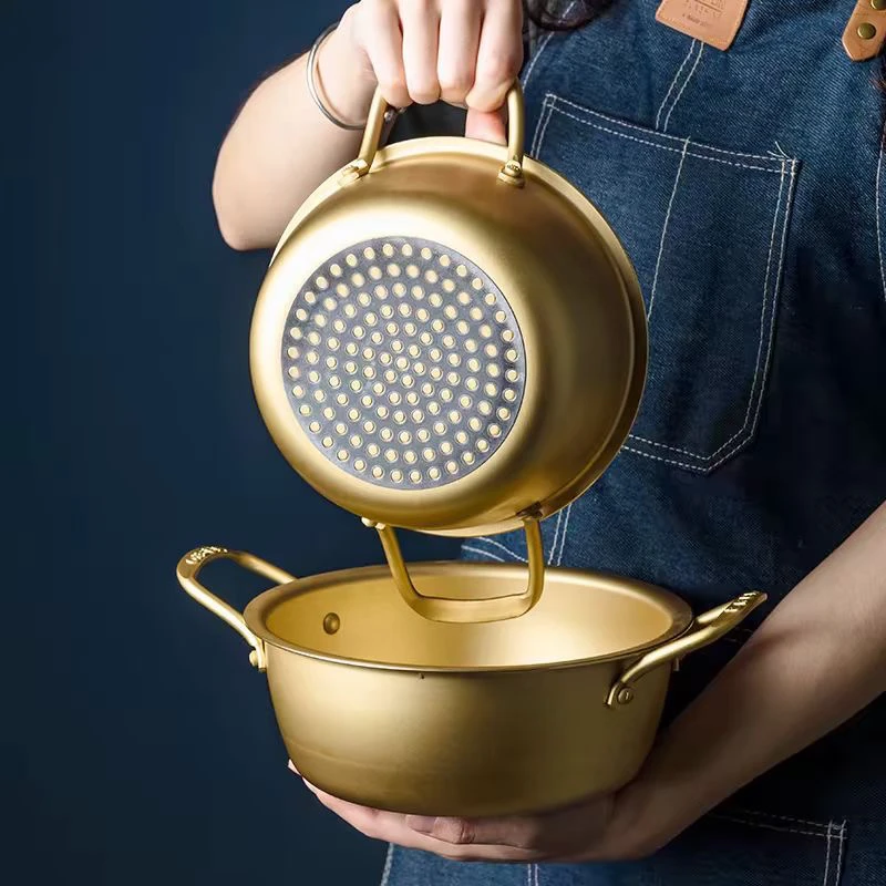 韩国黄吕拉面锅通用底网红多功能