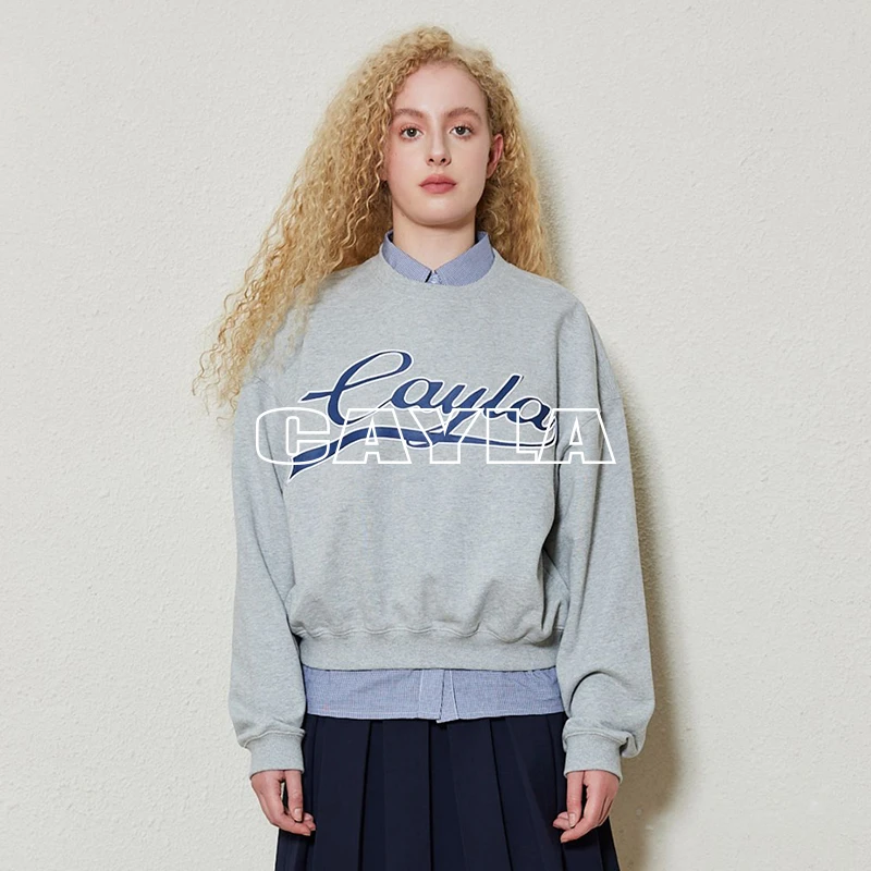 CAYLA24AW宽松logo印花卫衣（张淼怡同款）036