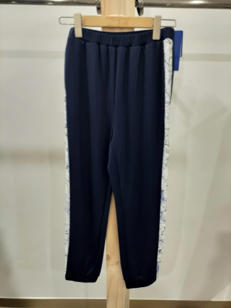 3120-亚美新款松紧腰束脚休闲运动裤